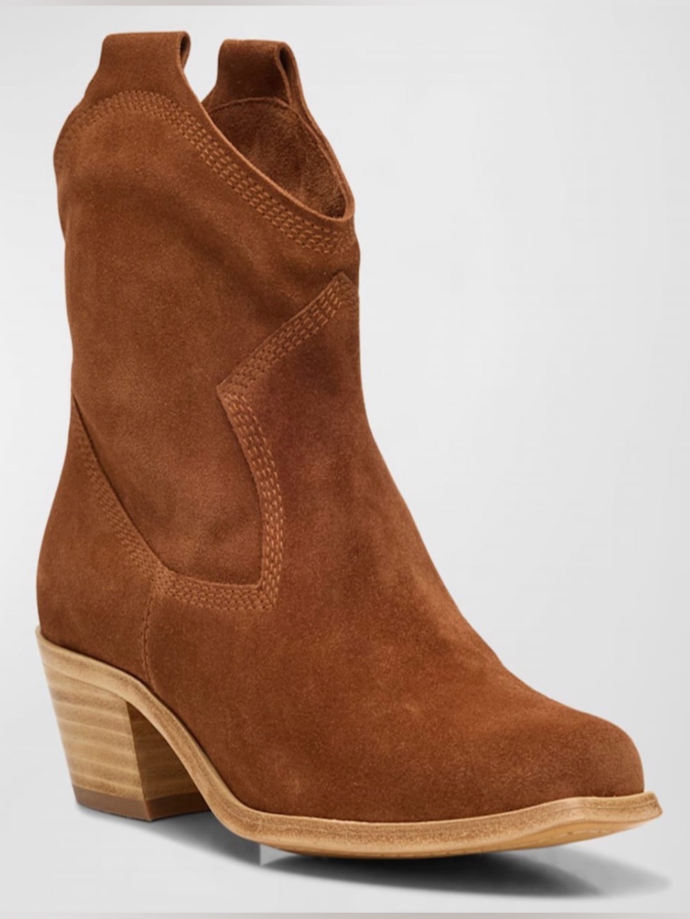 Pedro Garcia BRISTOL BROWN SUEDE WESTERN ANKLE BOOT 36/6 $725 RARE